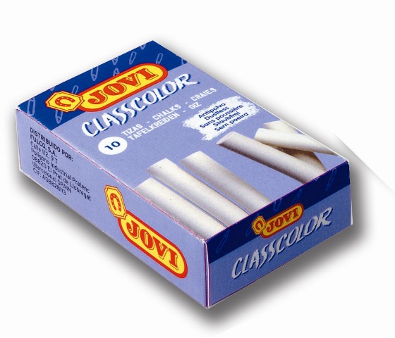 TIZA CLASSCOLOR BLANCA CAJA 10 TIZAS REF. 1010