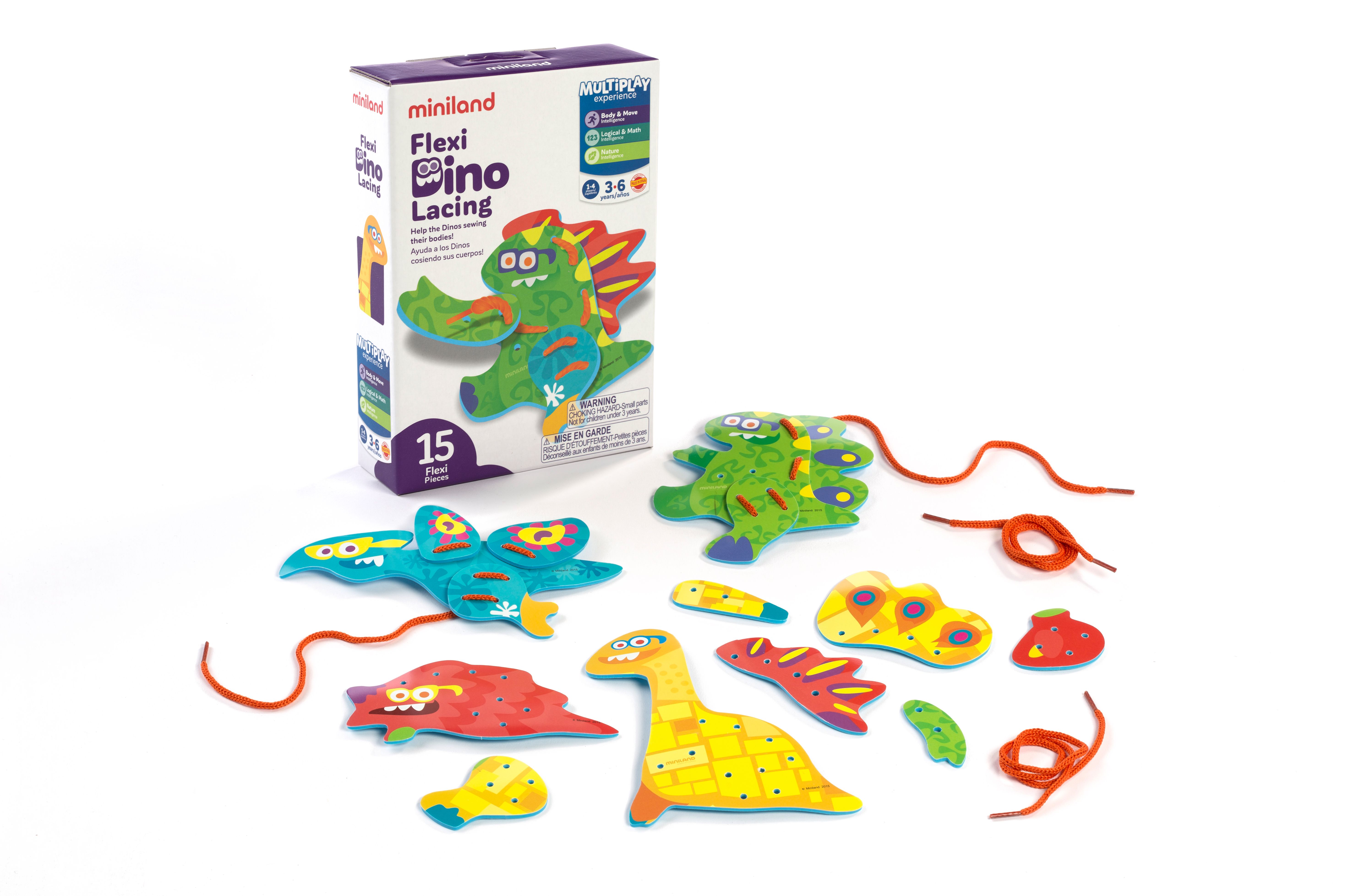 ***descatalogado*** FLEXI DINO LACING SET DE COSIDO MINILAND REF: 31798