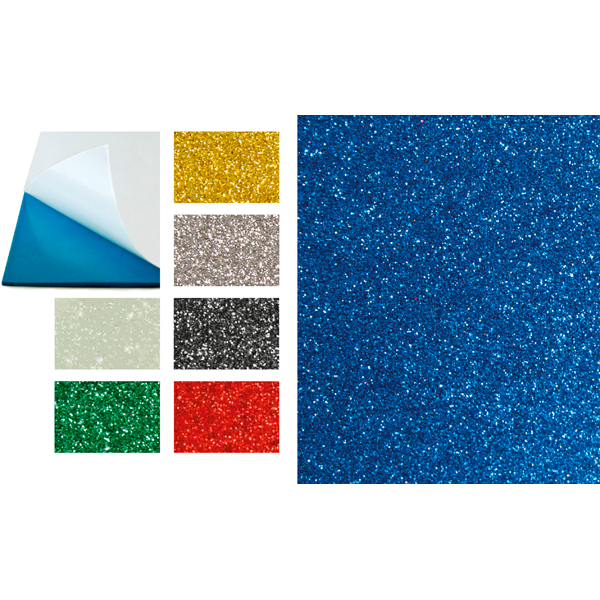 ****descatalogado**** GOMA EVA PURPURINA ****ADHESIVA**** ORO FIXO REF. 68015665